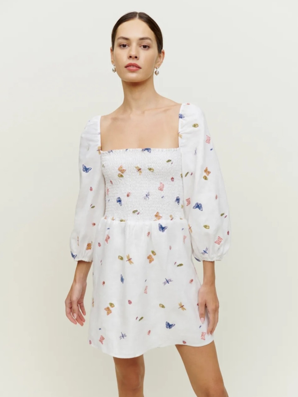 Reformation Greyson Linen Dress - Size XS